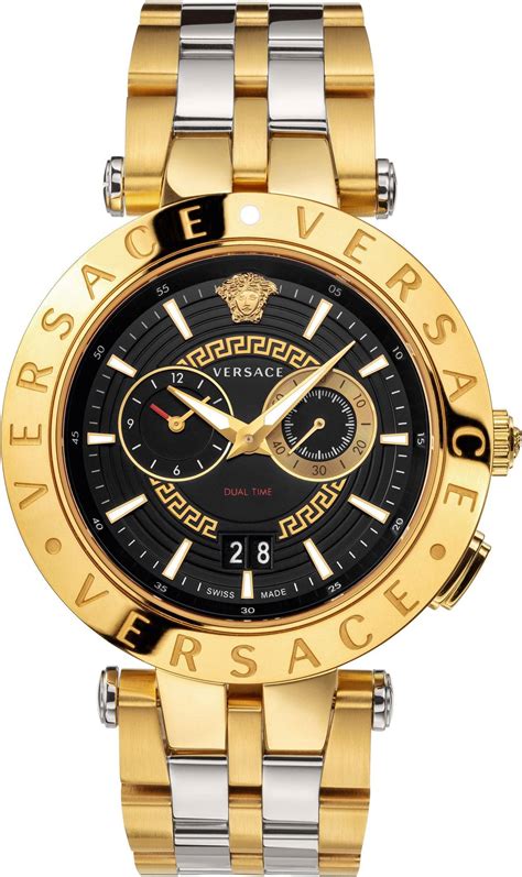 versace herrenuhr gold|versace chrono watches.